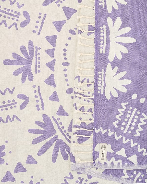 Boho Towel Purple - Image 3