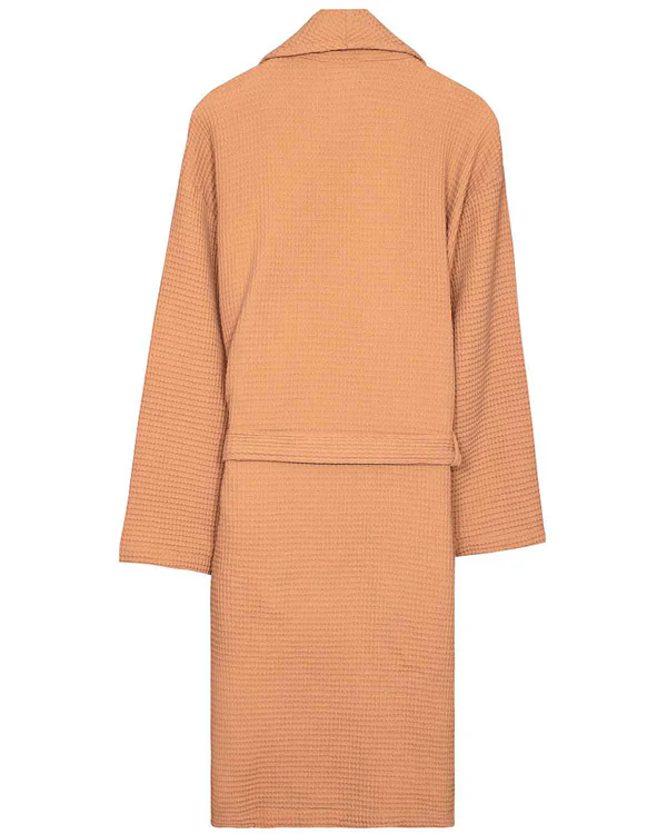 Micro Waffle Robe Beige - Image 5