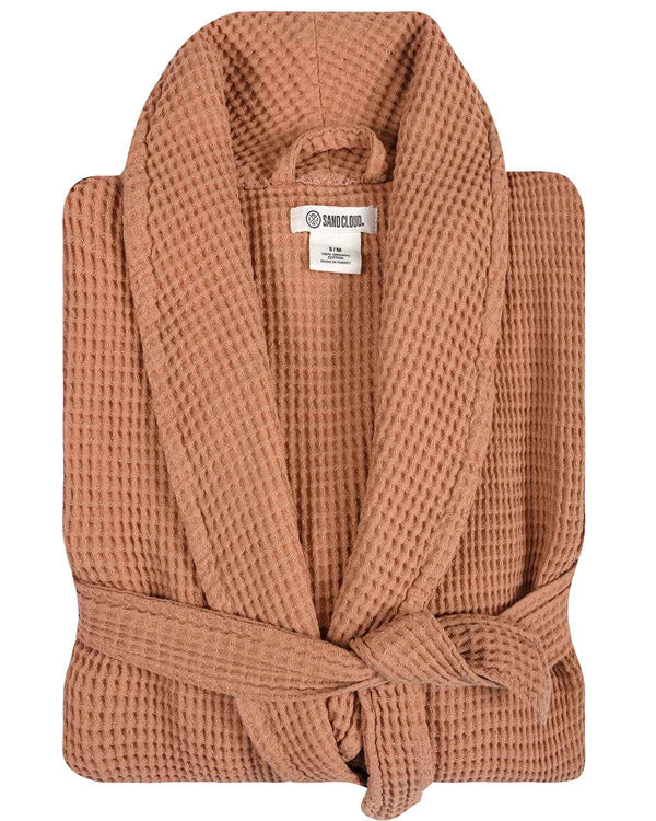 Micro Waffle Robe Beige - Image 6