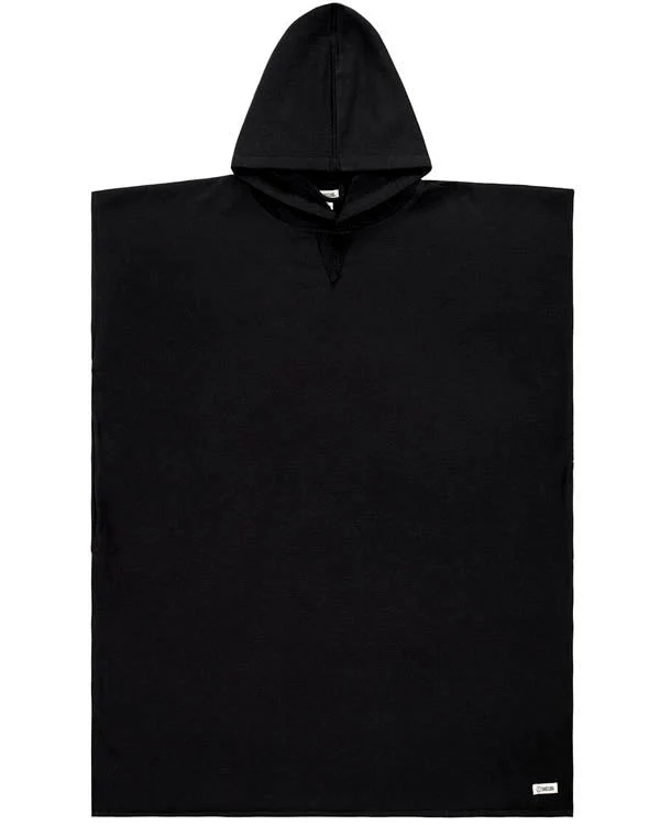 Terra Hooded Poncho Black - Image 11