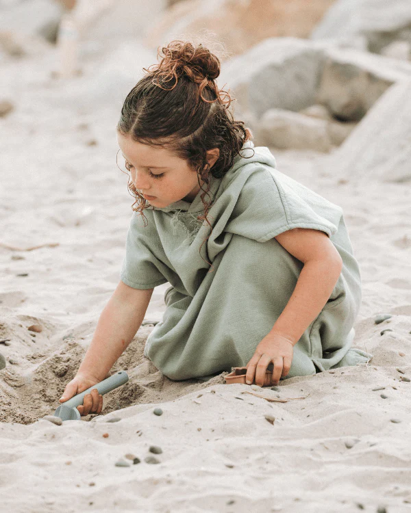 Terra Hooded Poncho Youth  - Sage - Image 6