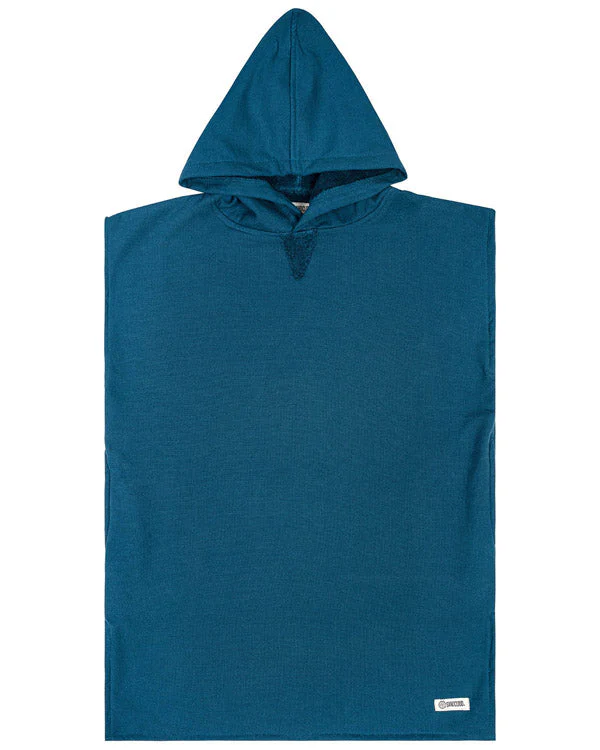 Terra Hooded Poncho Youth - Teal Blue - Image 9